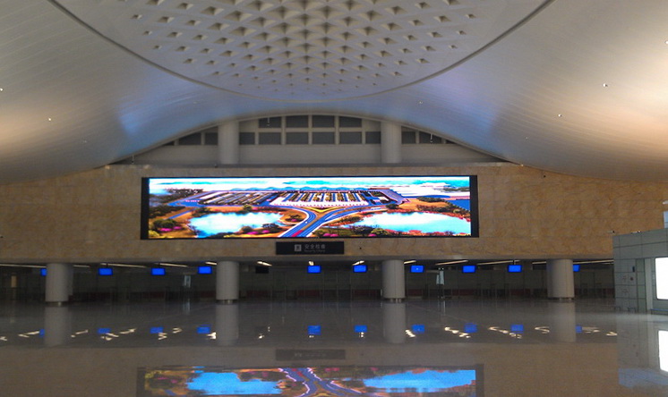 杭州萧山机场_led显示屏_led智能显示解决方案-利亚德集团官网