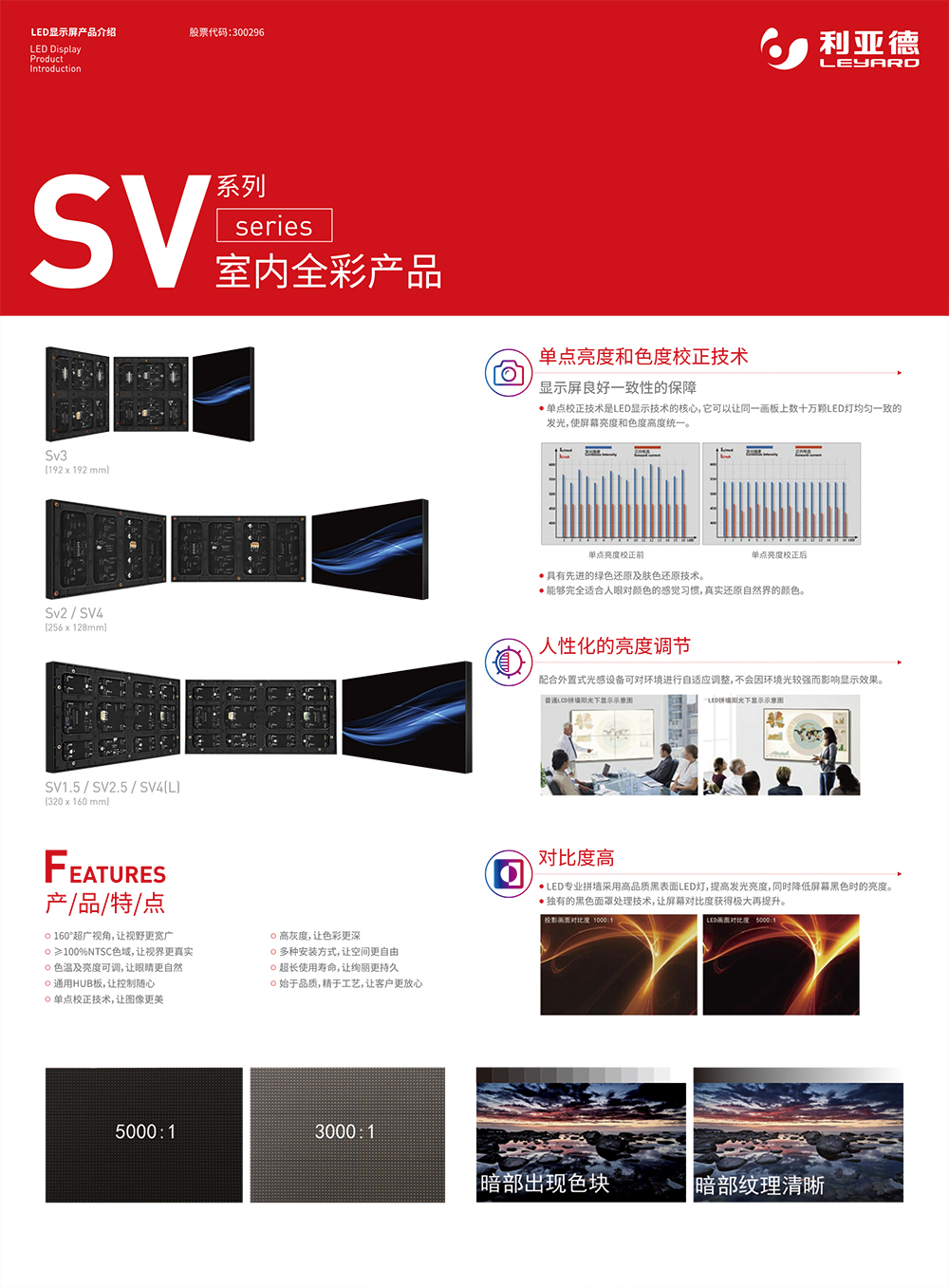 利亞德SV系列室內全彩產品