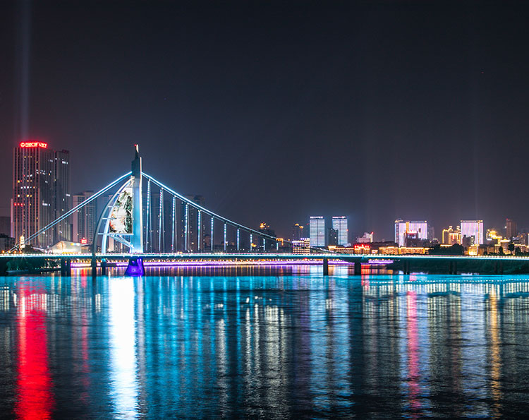 江西上饶城区及信江两岸夜景项目