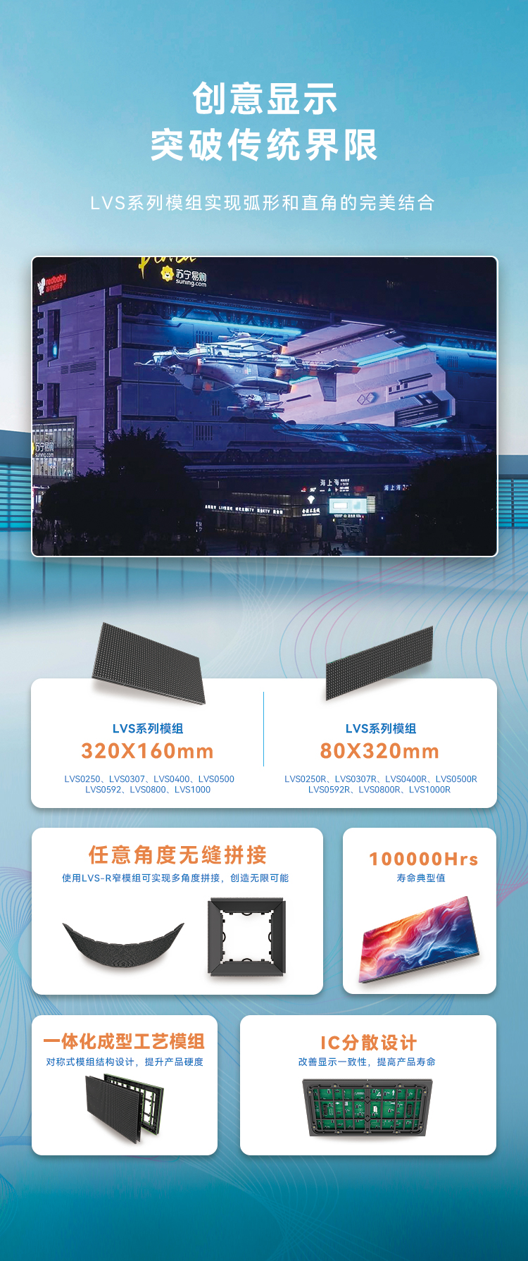 利亞德高質量戶外全彩顯示產品：LVS系列與CV-18L系列