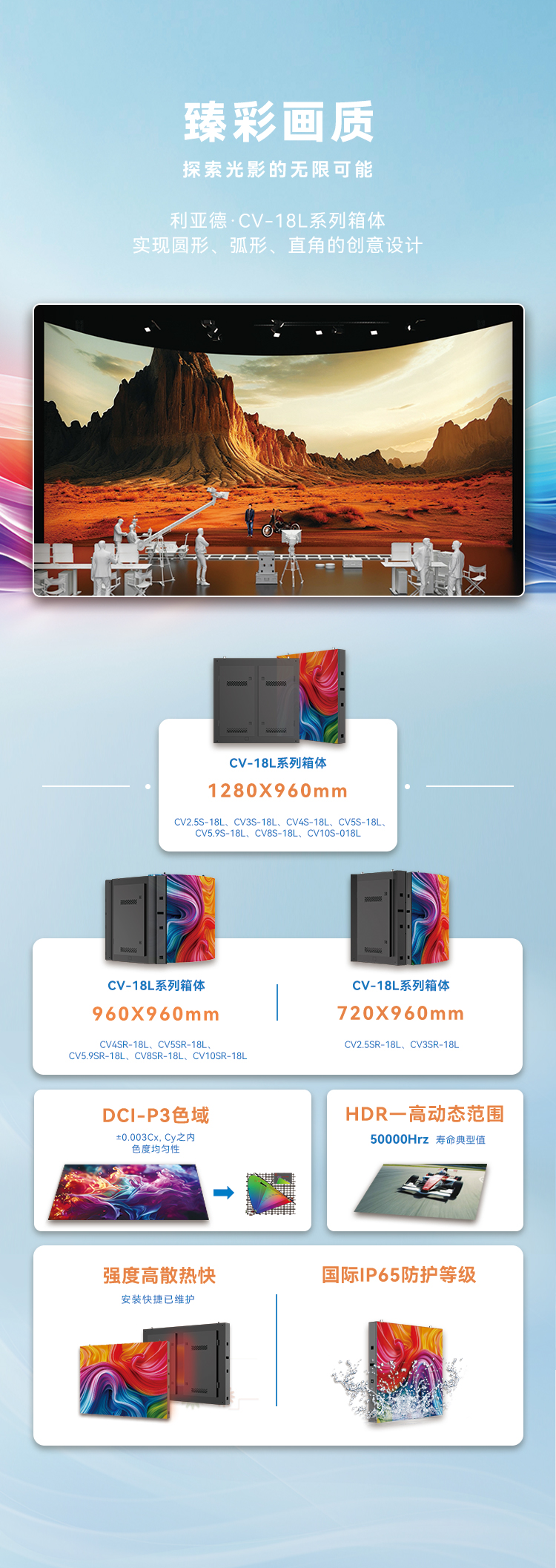 利亞德高質量戶外全彩顯示產品：LVS系列與CV-18L系列